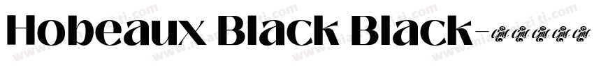 Hobeaux Black Black字体转换
